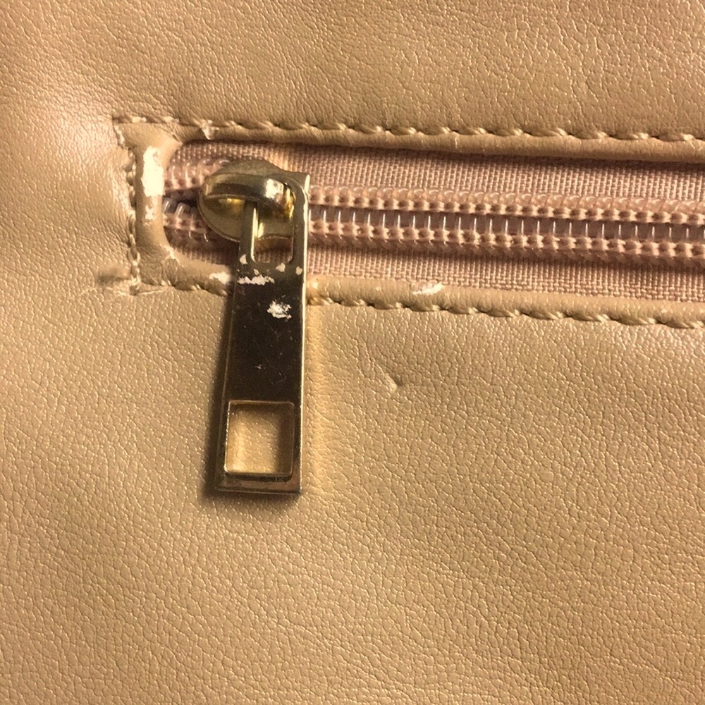 Camel Crystal & Gold Studded Shoulder/Tote Bag - Picture 8 of 14